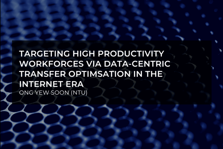Targeting High Productivity Workforces via Data-Centric Transfer Optimization in the Internet Era￼