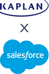 Kaplan x Salesforce logo